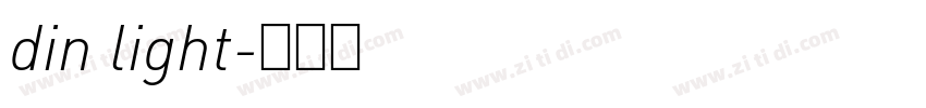 din light字体转换